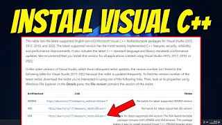 How to Download & Install Visual C++ in Windows 11 (2023 Latest Version)