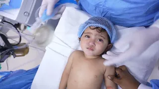 Cute Baby crying before going to surgery | Anesthesia Procedure