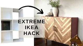 DIY IKEA HACK Kallax Transformation | Modern Sideboard | Starting my Daughters Room Makeover