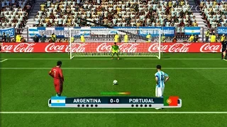 ARGENTINA vs PORTUGAL | Penalty Shootout | PES 2017 Gameplay