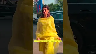 Kriti Sanon Visits Siddhivinayak Temple In Mumbai Ahead Of Film's Release