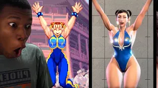 Evolution of Chun Li's Victory Poses 1993 - 2023 REACTION