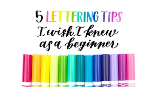 Learn Hand Lettering: 5 tips I wish I knew as a beginner