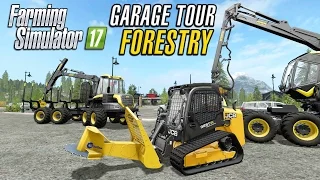 Farming Simulator 2017 | Garage Tour | Forestry Equipment