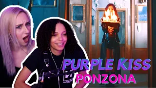 COUPLES FIRST TIME REACTING TO 퍼플키스(PURPLE KISS) 'Ponzona' MV