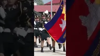 ЖЕНСКИЕ ВОЙСКА⭐КАМБОДЖА⭐WOMEN'S TROOPS⭐ CAMBODIA⭐#shorts⭐Military Parade