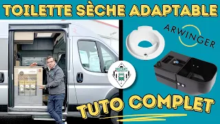 100% NOUVEAUTÉ + TUTO ! Toilette sèche en conservant votre base du chimique ! *Instant Camping-Car*