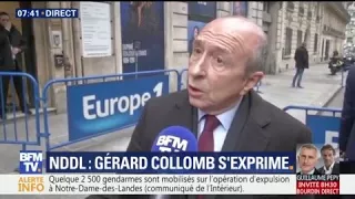 Notre-Dame-des-Landes: Gérard Collomb souhaite que l’évacuation de la ZAD "se passe bien"