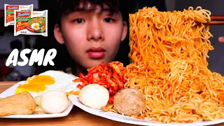 ASMR INDOMIE MI GORENG NOODLES + FRIED EGGS + KIMCHI (Eating Sound) | MAR ASMR