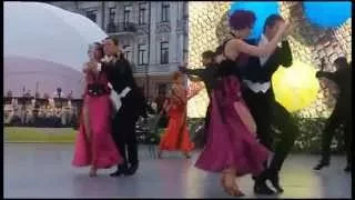 Tango -"Balldance Theater" Zagoruiko Vitaliya. День Киева, Софийская площадь..