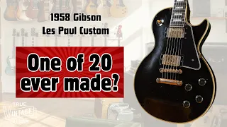 Far More Rare Than A Burst! 1958 Gibson Les Paul Custom (2 Pickup!)