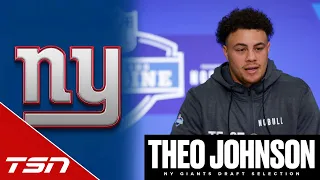 Theo Johnson on being drafted to Giants: 'It was a surreal moment'