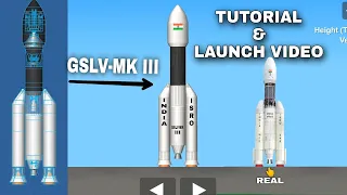 GSLV-MK III TUTORIAL & LAUNCH IN SFS @isroofficial5866   @spaceflight.simulator.official