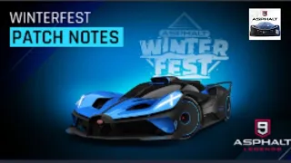 Asphalt 9 : Winterfest Season Patch Notes - Bugatti Bolide - Drive Syndicate 6 🔥