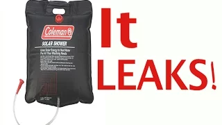 Coleman Solar Shower Review - IT LEAKS!