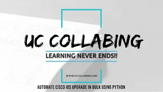 Automate Cisco IOS Upgrade in Bulk for Cisco Routers/Switches using python netmiko