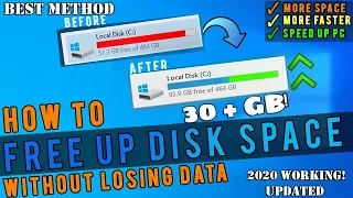 How To Free Up 30+ GB Disk Space Without Losing Any Data in PC or Laptop - Windows 10,8,7