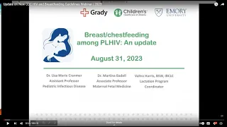 Update on New CDC HIV and Breastfeeding Guidelines Webinar | 2023