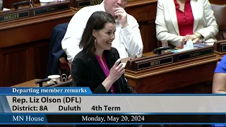Rep. Liz Olson departing member remarks 5/20/24