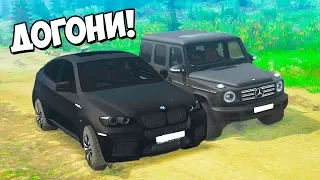 ЧТО КРУЧЕ? ГЕЛИК ПРОТИВ BMW X6M! ГОНКИ ПО БЕЗДОРОЖЬЮ В ГЛУХОМ ЛЕСУ! ОФФРОАД В SPINTIRES MUDRUNNER