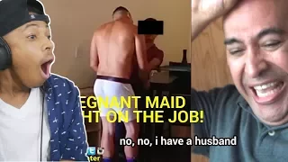 Pregnant Maid CAUGHT F***King on THE JOB! HUSBAND WATCHES!