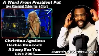 Christina Aguilera & Herbie Hancock - A Song For You - (Live Grammy 2006) -REACTION VIDEO