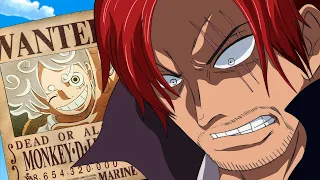 Reação de Shanks ao saber que Luffy foi declarado Yonkou " Ele vai me superar! " - One Piece