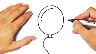 How to draw a Balloon Step by Step | Easy drawings