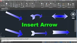 AutoCAD Insert Arrow Symbol | Curved Arrow | 6 Types of Arrows