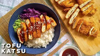 Tofu that looks like Chicken Meat | How to make Tofu "Meat" | Crispy Tofu Katsu Recipe