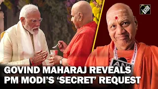 What did PM Modi say to Swami Govinda Dev Giri while breaking fast after Ram Temple Pran Pratishtha?