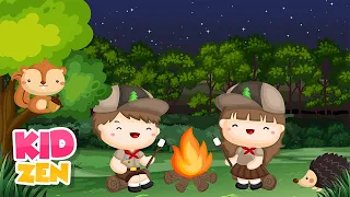 12 HOURS of Relaxing Baby Sleep Music: Campfire 🏕️ Piano Lullaby for Babies to go to Sleep