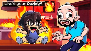 ¡BEBENOOB ES MI PAPÁ! 😱😡 NOOBSI QUEMA TODA LA CASA EN - Who's Your Daddy