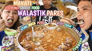 FILIPINO STREET FOOD WALASTIK PARES | JACUZZI PARES ni Kabayan sa Makati | Soup no.5 | Mata | Utak