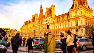 Paris France 4K - Walking in Paris - February 9, 2023