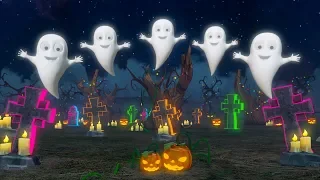 Five Little Ghosts | Halloween Cartoons for Children | Nursery Rhymes by Little Treehouse