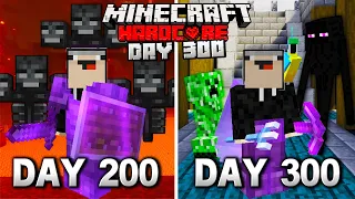 I Survived 300 Days in HARDCORE Minecraft.. Here's What Happened