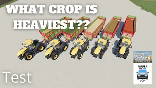 WHAT CROP IS HEAVIEST? - Farming Simulator 19 Test Video