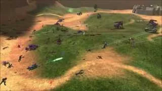 Halo: Combat Evolved - Marines vs Covenant on Blood Gulch