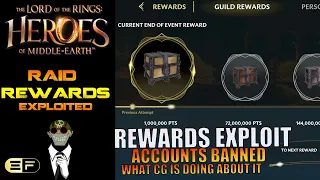 LOTR:HoME Raid Rewards Exploit! Accounts Banned!