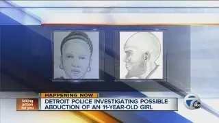 Detroit police investigating possible abduction of an 11-year-old girl