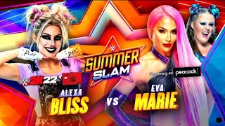 WWE Summerslam 2021 Alexa Bliss vs Eva Marie Full Match