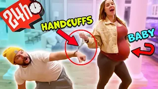 24Hrs Handcuffed to my Pregnant Wife!!