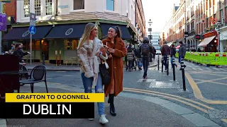 Dublin Ireland Walking Tour Grafton Street to O'Connell Street