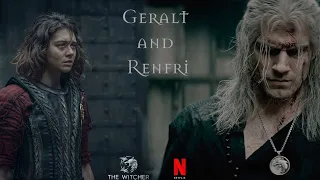 Geralt and Renfri. The Witcher. Netflix