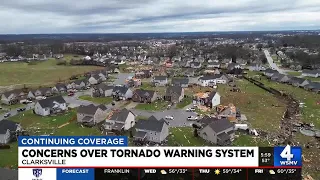 Concerns over tornado warning system in Clarksville