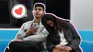 Falling Asleep on Strangers on the Subway | Prank