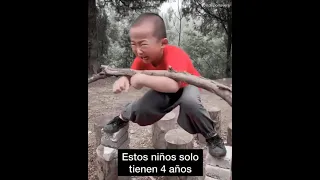 niños shaolin entrenando 2 parte