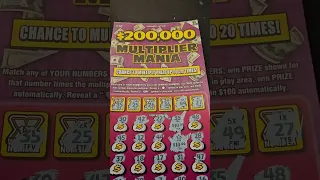 Multipler Mania Mississippi Lottery Scratch Off Ticket Winner