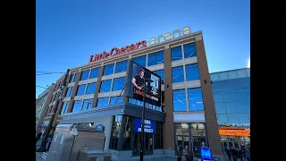Detroit: Little Caesars Arena-Red Wings and QLine Ride